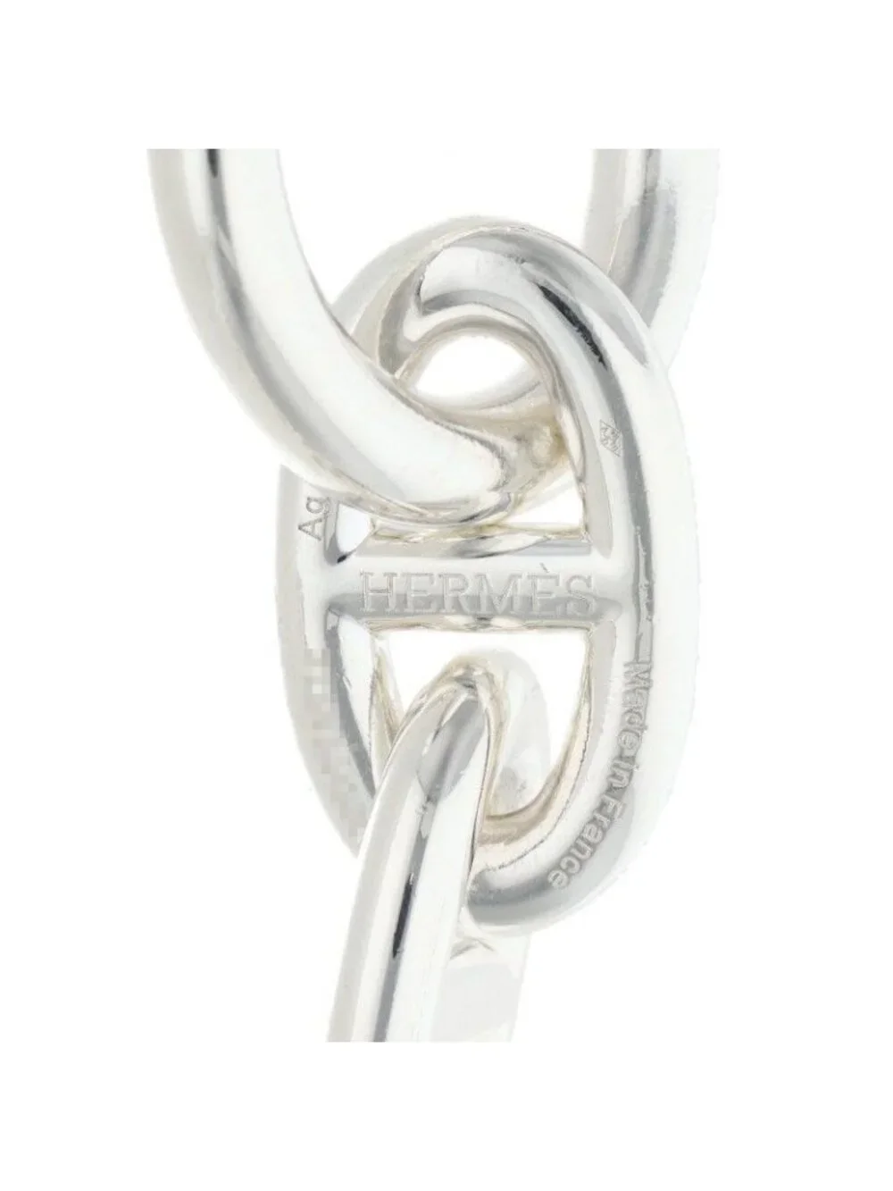 Hermes Chaine D'ancre TGM Silver Bracelet
